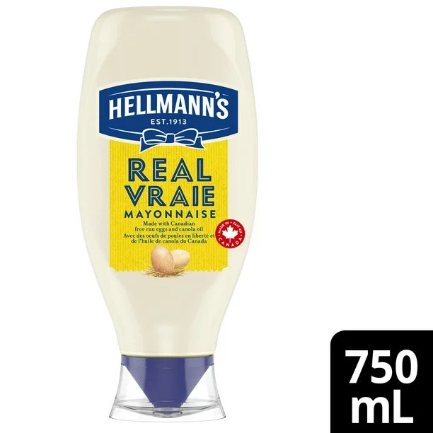 Hellmann's Real Mayonnaise 750 mL Mayonnaise