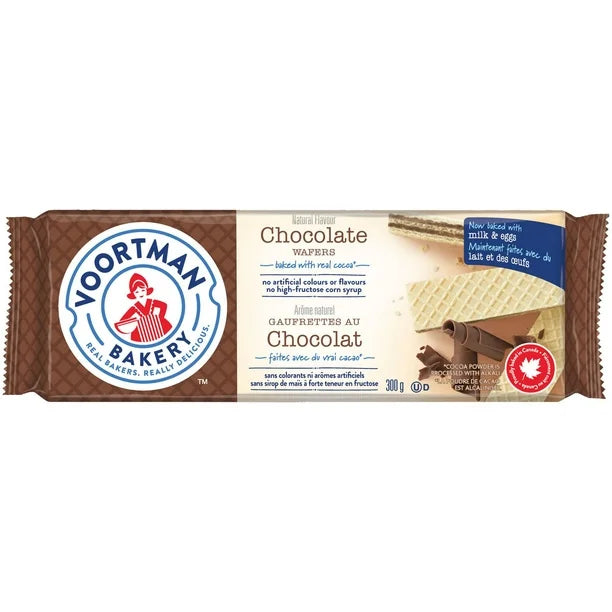 Voortman Bakery Chocolate Wafer Cookies 300 g