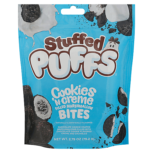 Stuffed Puffs Bites Filled Marshmallow Cookies & Creme 2.79oz