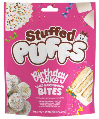 Stuffed Puffs Bites Filled Marshmallow Birthday Cake 2.79oz