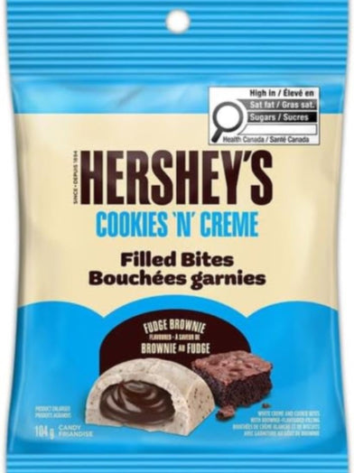 Hershey’s Cookies N Creme Filled Bites 104G