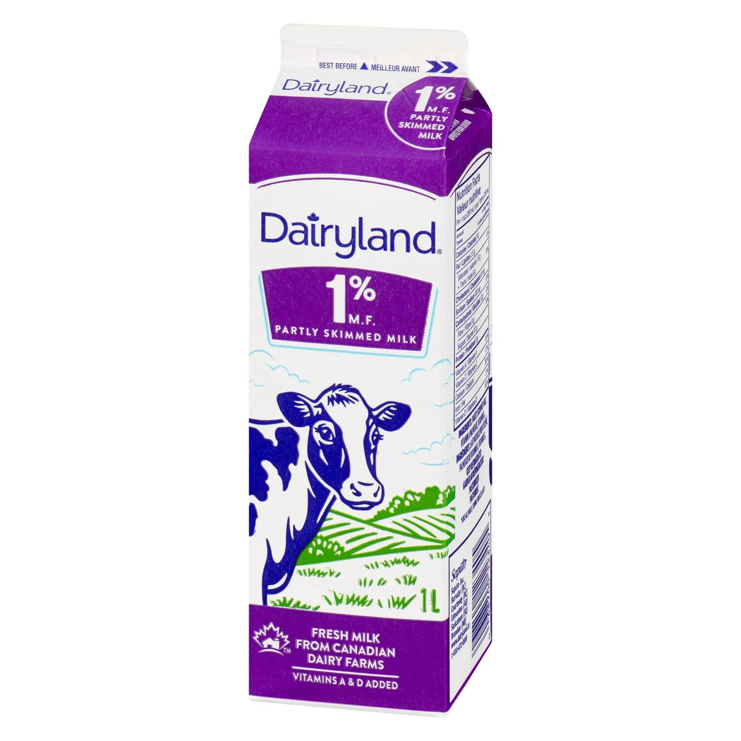 Dairyland 1% 1L Partly Skimmed Milk