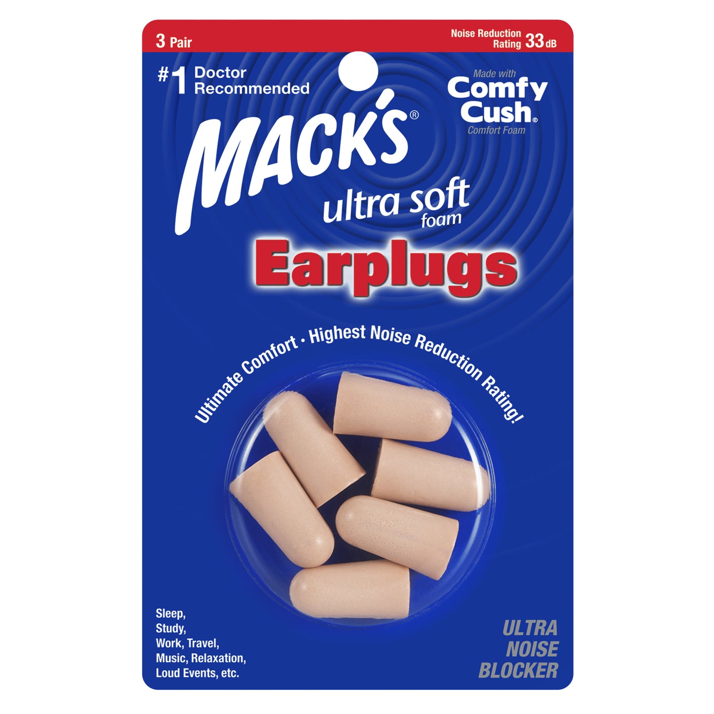 Mack’s Ear Plugs 2Pcs