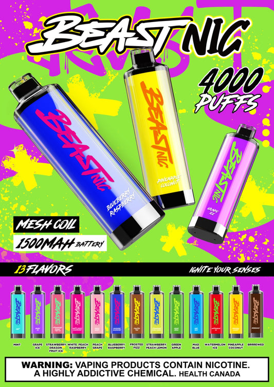 VAPMOD BEAST NIC 4000 DISPOSABLE