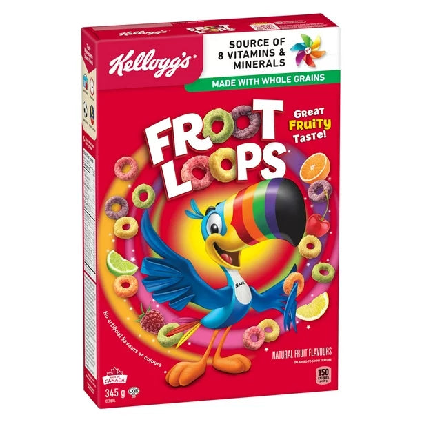Kellogg’s Fruit Loops Cereal 345g
