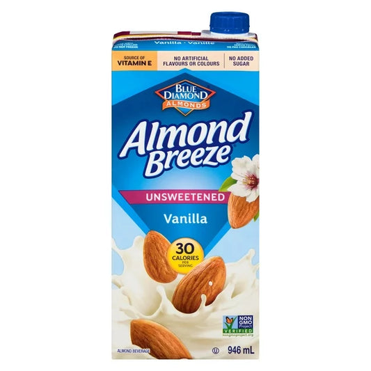Almond Breeze Unsweetened Vanilla 946ml