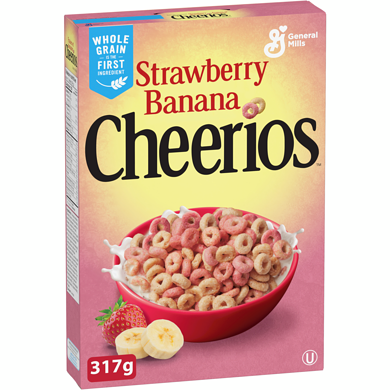General Mills Strawberry Banana Breakfast Cereal Gluten Free Whole Grains - 317 g
