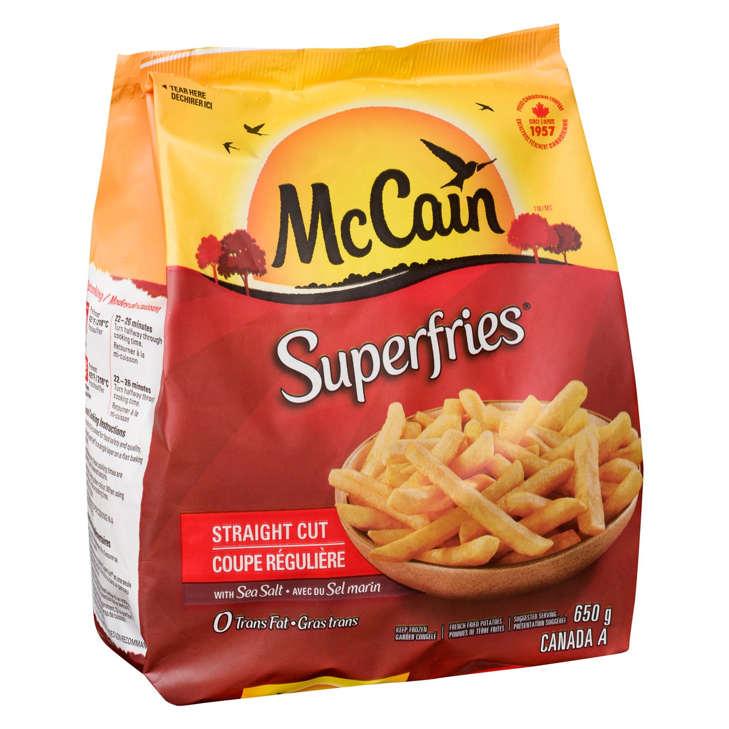 MCCAIN SUPERFRIES STRAIGHT CUT 650g