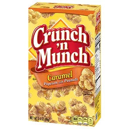 Crunch 'N Munch Caramel Popcorn With Peanuts Box 3.5oz