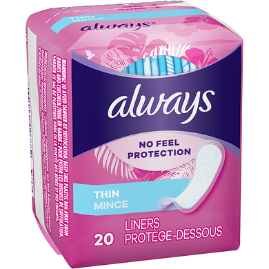 GP ALWAYS REG PANTY LINERS 20 Pack