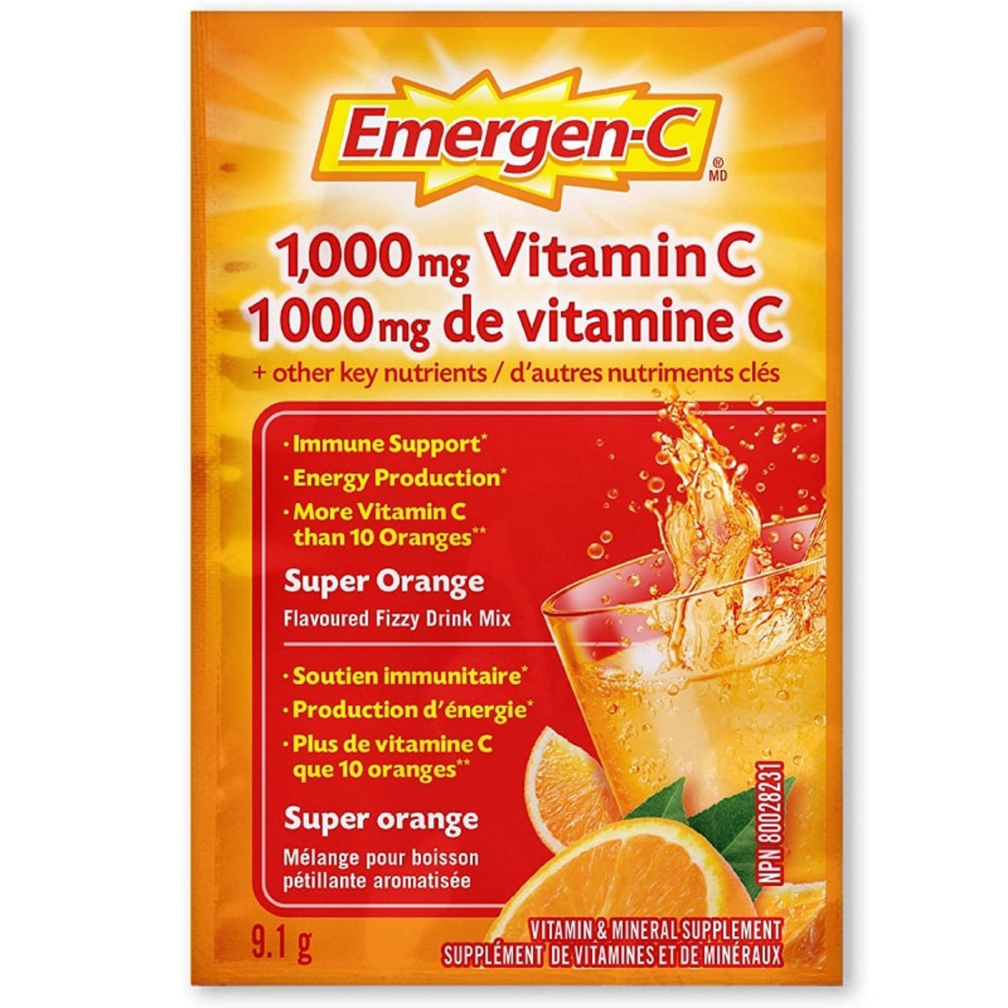 GP EMERGEN-C VIT C SUPER ORANG