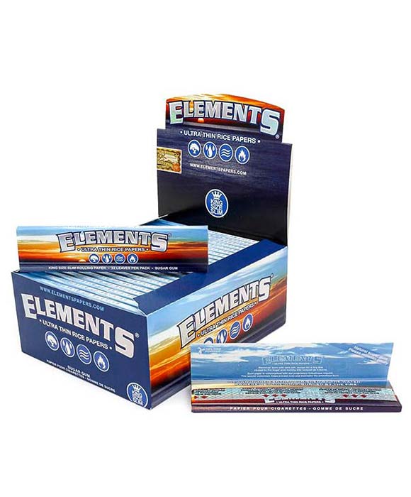 ELEMENTS ULTRA THIN RICE PAPERS KING SIZE SLIM