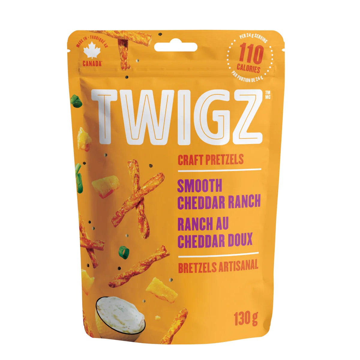 Twigz Pretzels Smooth Cheddar Ranch 130g
