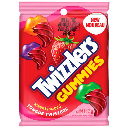Twizzler Tongue Twisters Gummies Sweet 182g