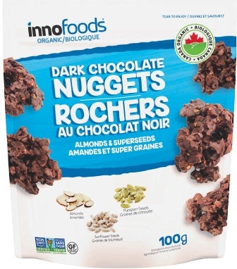 Inno Foods Organic Dark Chocolate Clusters Almonds & Super Seeds