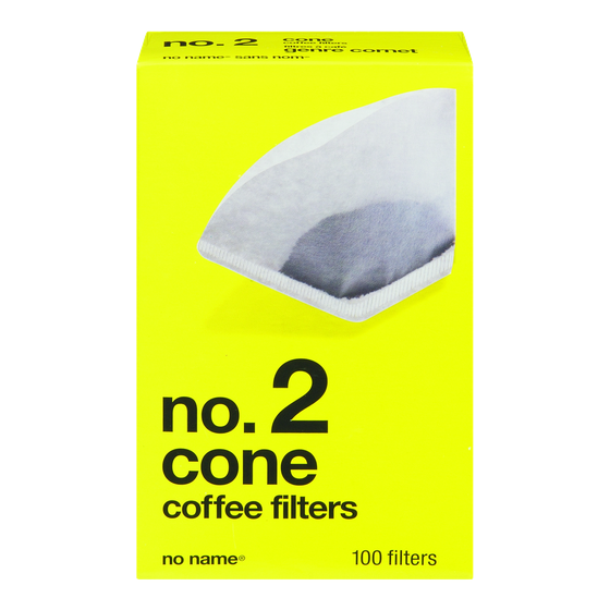 No Name No.2 Cone Coffee Filter 100pk