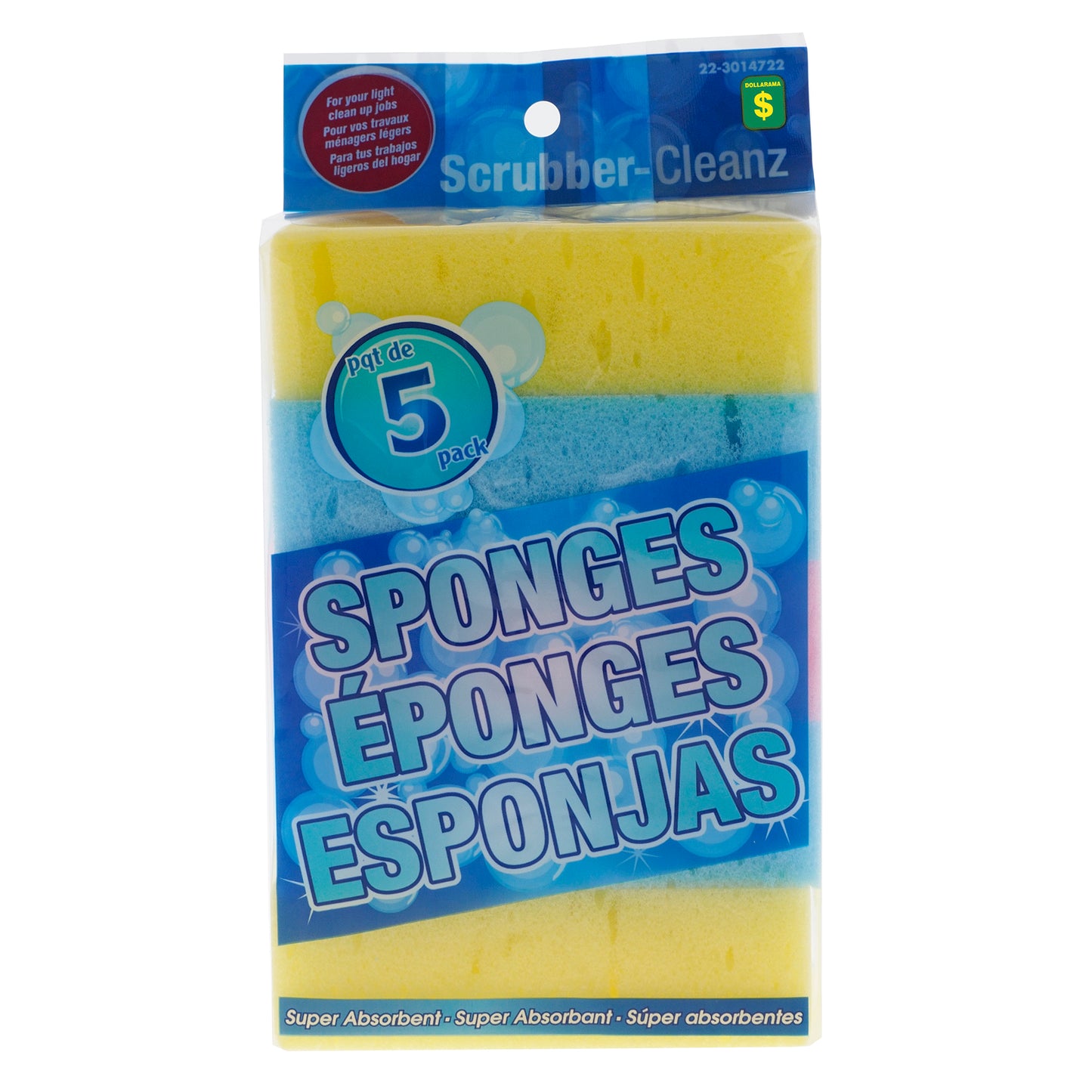 Dollarama Sponges 5pk