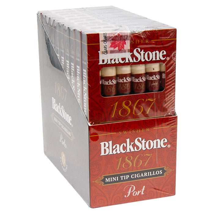 Black Stone Mini Tip Cigarillos Port 6pk