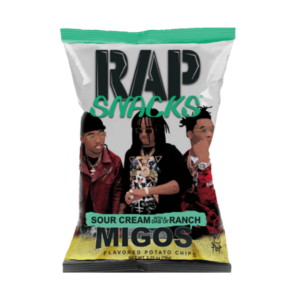 Rap Snacks Migos Sour Cream With A Dab Of Ranch Potato Chips 2.5oz