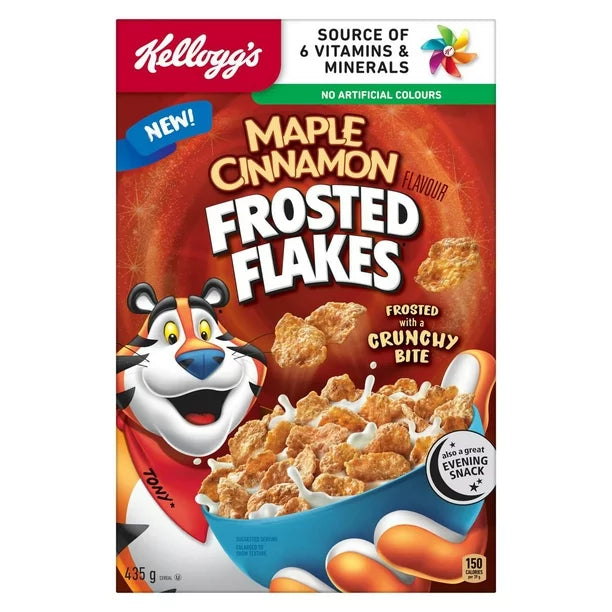 Kelloggs Maple Cinnamon Frosted Flakes 435g