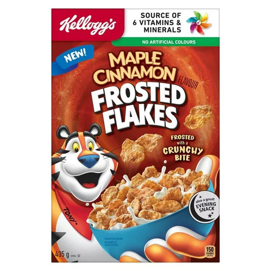 Kelloggs Maple Cinnamon Frosted Flakes 435g