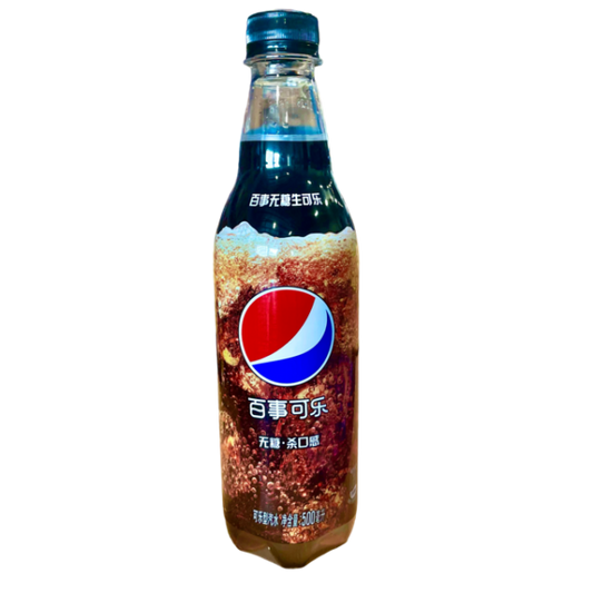 Pepsi Draft Zero Sugar Chinese Plastic Bottle 500ml