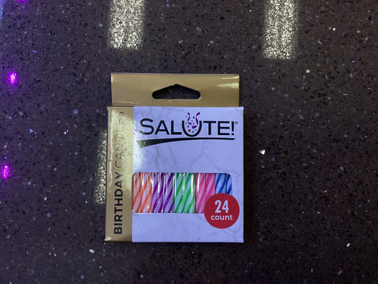 Salute Birthday Candles Strips
