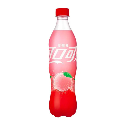 Coca Cola Peach Chinese Plastic Bottle 330ml