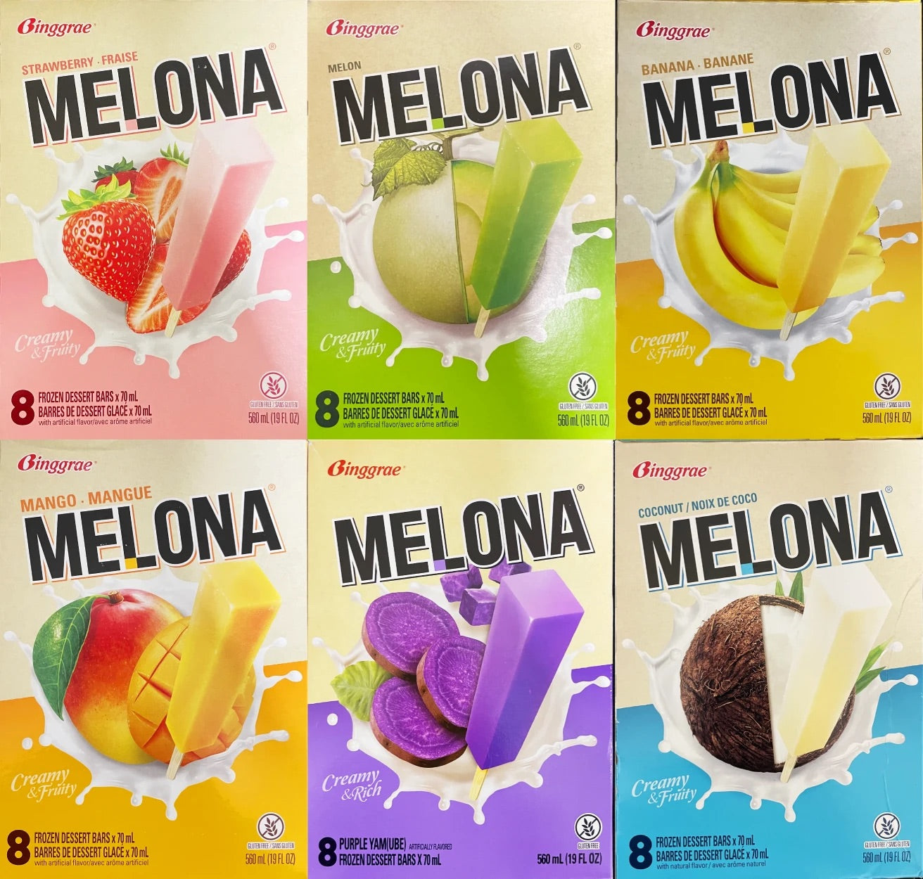 Melona Frozen Desert Bars