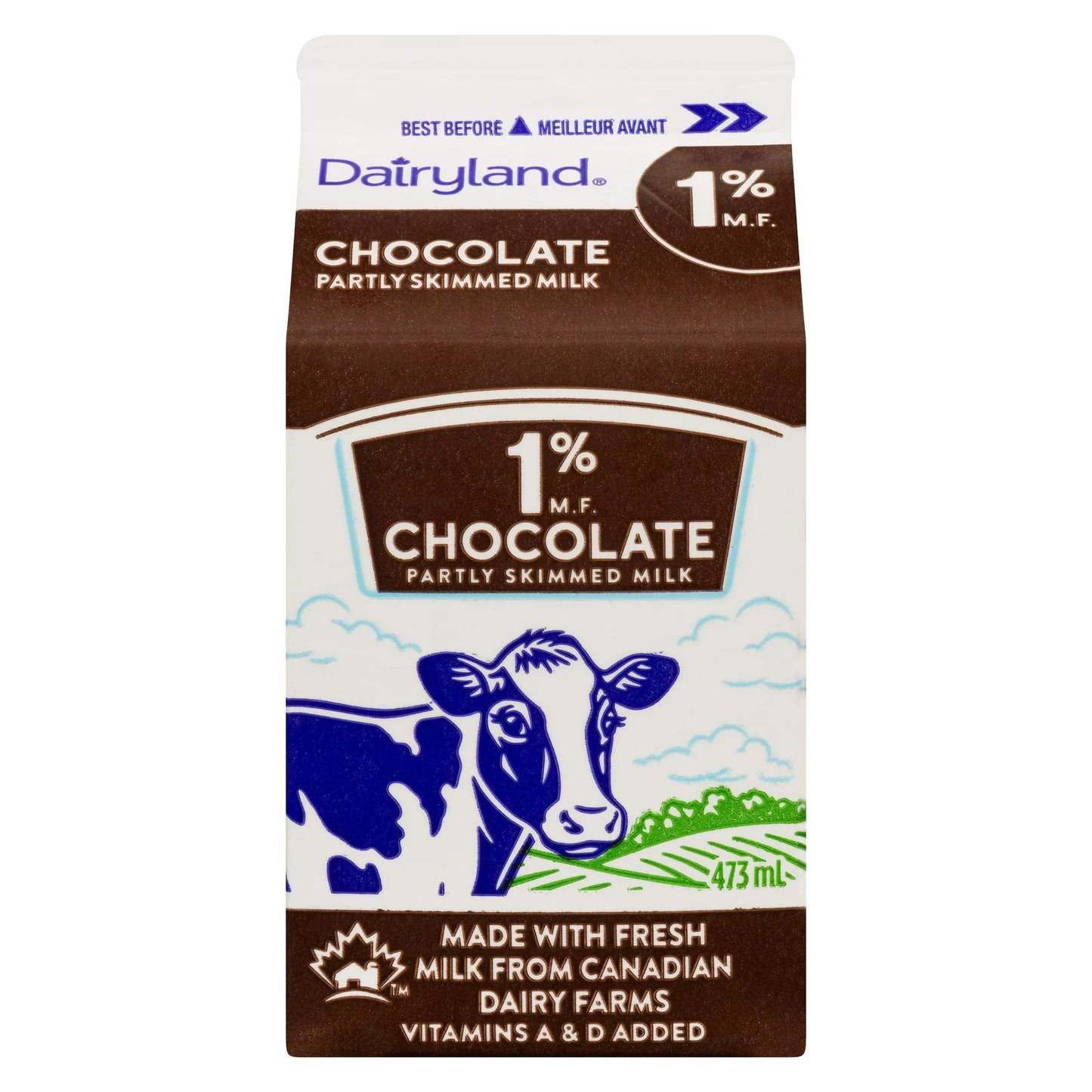 Dairyland Chocolate Milk 1% 473ml