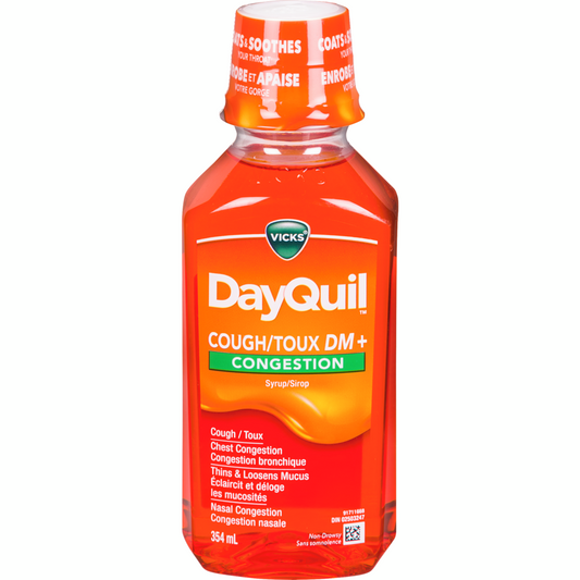 Vicks Dayquil Cough DM+CONG Non Drowsy Syrup 354ml