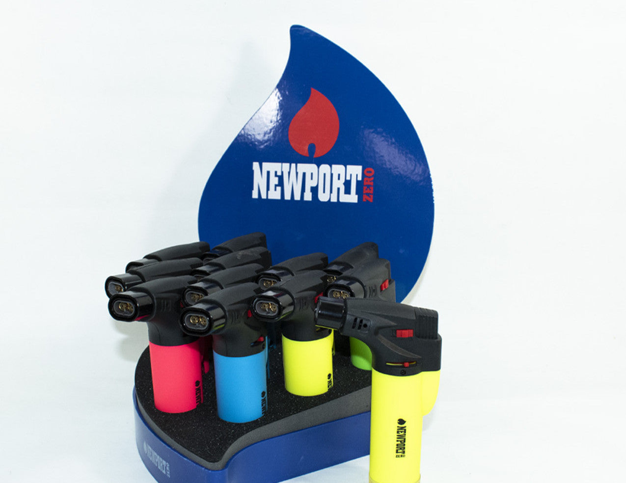 Newport Zero Rubber Micro Adjustable Dual Flame Butane Torch Lighter