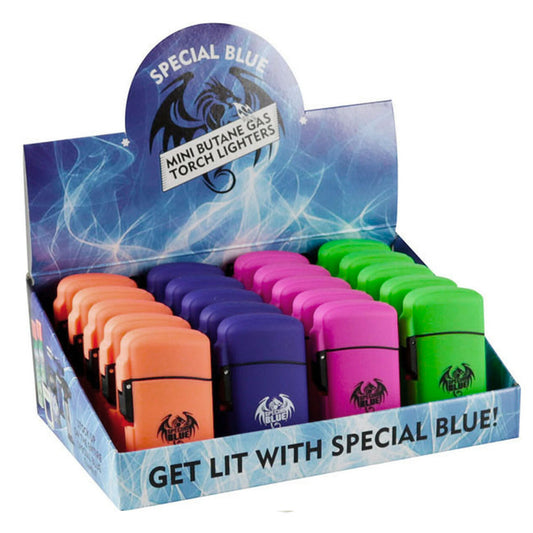 Special Blue Classic Mini Butane Gas Torch Lighters - Assorted Colors