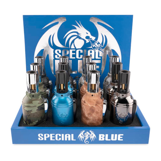 Special Blue Grenade Mini Butane Gas Torch Lighters