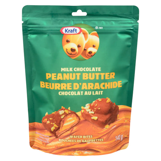 Kraft Milk Chocolate Peanut Butter Wafer Bites 140g