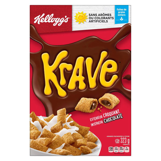 Kellogg’s Krave Chocolate Flavour Cereal 323g