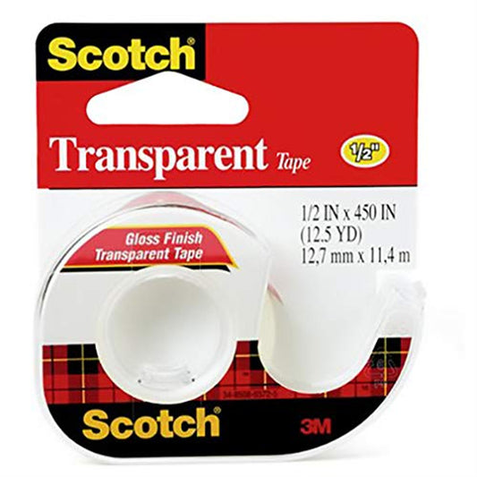 SCOTCH TAPE TRANS 12.7MMX11.4M