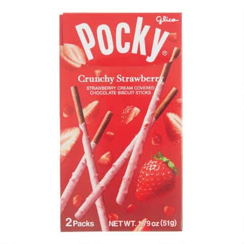 Glico Pocky Biscuit Sticks Crunchy Strawberry Japanese 70g