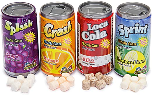 Kidsmania Soda Can Fizzy Candy