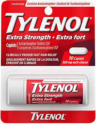 Tylenol Extra Strength White 10 Caplets