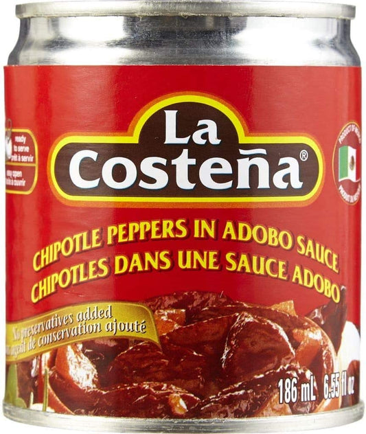 La Costena Chipotle Peppers In Adobo Sauce No Preservatives (6.55oz)