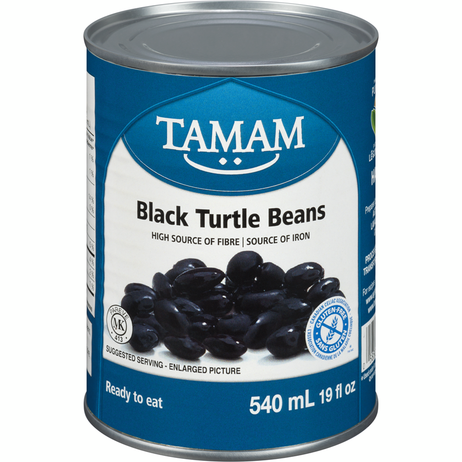 Tamam Black Turtle Beans Can