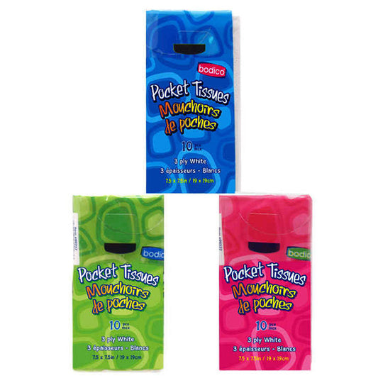 Pocket Tissue 3Ply 10PK