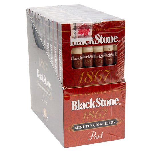 Black Stone Mini Tip Cigarillos Port 6pk
