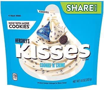 Hershey Kisses Cookies & Creme 10oz