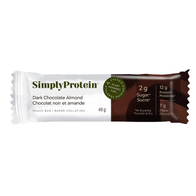 SIMPLY PRTN BAR DK CHOC ALMD